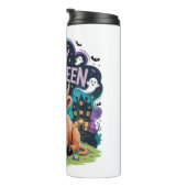 Halloween Niedliche Hochlandkuh (2) Thermosbecher (Nach rechts gedreht)