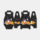 Halloween Niedliche Katze in Hexenhut Geschenkschachtel (Ungefaltet)