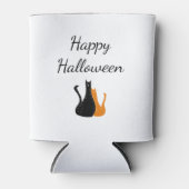 Halloween Niedliche Katzen Zeichnend Oranschwarze  Dosenkühler (Vorderseite)