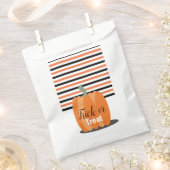 Halloween Niedliche Kürbis-Streifen-Leckereien Geschenktütchen (Ausgeschnitten)