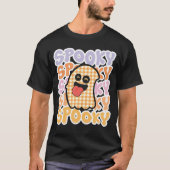 HALLOWEEN NIEDLICHE RETRO-SPOOKY GHOST T-Shirt (Vorderseite)