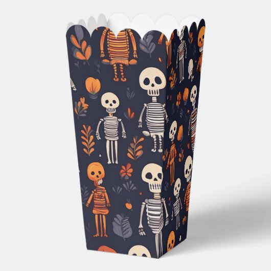 Halloween-niedliche Skelette Geschenkschachtel (Vorderseite)