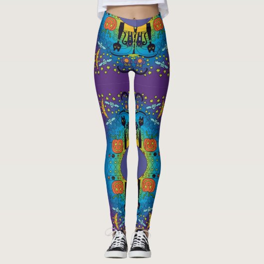 Halloween Niedliche und Spooky-Leggings Leggings (Vorderseite)