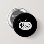 Halloween Niedlicher Bourenkürbis Button (Vorne & Hinten)