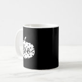 Halloween Niedlicher Bourenkürbis Kaffeetasse (Vorderseite Links)