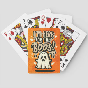 Halloween: Niedlicher Geist, "Ich bin hier für die Spielkarten