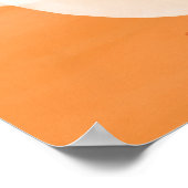 Halloween Niedlicher Geist und Blume Kunstdrucken Poster (Ecke)