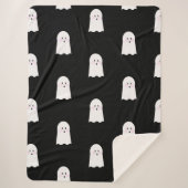 Halloween Niedlicher Geisterjunge Sherpadecke (Vorderseite)