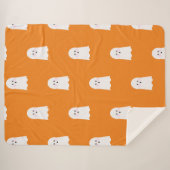 Halloween Niedlicher Geisterjunge Sherpadecke (Vorderseite (Horizontal))