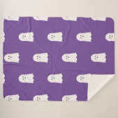 Halloween Niedlicher Geisterjunge Sherpadecke (Vorderseite (Horizontal))