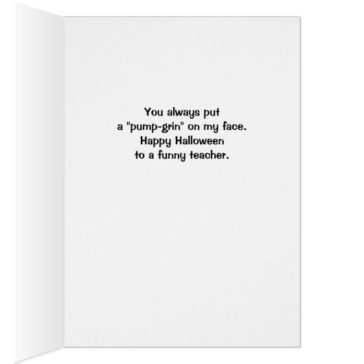 Halloween Niedlicher Jack von Lantern (Innen (Rechts))