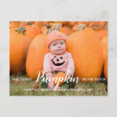 Halloween Niedlicher Kürbis Feiertagspostkarte (Vorderseite)