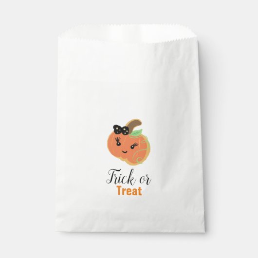 Halloween Niedlicher Kürbiskeks Geschenktütchen (Vorderseite)