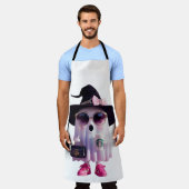 Halloween Niedlicher Lady Ghost mit Kaffee Schürze (Getragen)