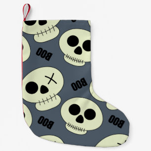 Halloween niedlicher Schädel mit kindischer Kidsc Kleiner Weihnachtsstrumpf