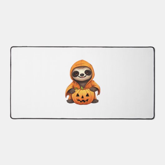 Halloween Niedlicher Sloth Classic T - Shirt Schreibtischunterlage (Vorderseite)