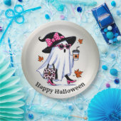 Halloween Niedlicher, stylischer Hexengastcoffee C Pappteller (Party)