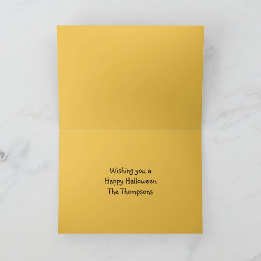 Halloween Niedlicher Trick oder Treat Candy Corn Karte (Innenseite)