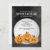 Halloween Niedlicher Whimsical Pumpkin Jack O' Lan Einladung (Vorderseite)