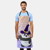 Halloween Niedliches Baby Panda Hexe Magic Wand Schürze (Getragen)
