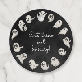 Halloween-niedliches beängstigendes GeisterParty Geschenkanhänger