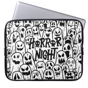 Halloween niedliches Geistersymbol in verschiedene Laptopschutzhülle