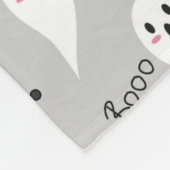 Halloween Niedliches Gespenst, Fledermäuse, Katzen Fleecedecke (Ecke)