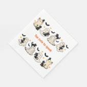 Halloween Niedliches lustig Spooky Ghost Cat - Fal Serviette (Ecke)