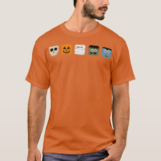 Halloween niedliches Monstergesicht für Kinder und T-Shirt