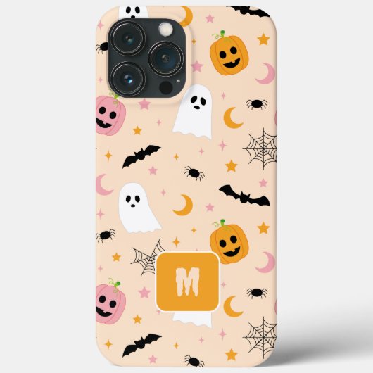 Halloween Niedliches Muster Bat Ghost Spider Moon Case-Mate iPhone Hülle (Rückseite)