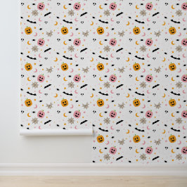 Halloween Niedliches Pattern Bat Pumpkin Ghost Spo Tapete