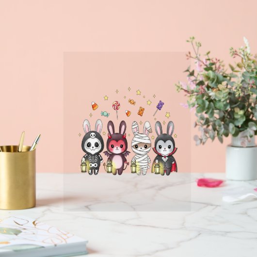 Halloween Niedliches Sonnenkostüm Acrylschild (Hochzeit)