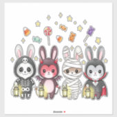 Halloween Niedliches Sonnenkostüm Aufkleber (Blatt)