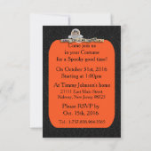 Halloween - Niedliches Spuk Geisterhaus (2) Einladung (Rückseite)