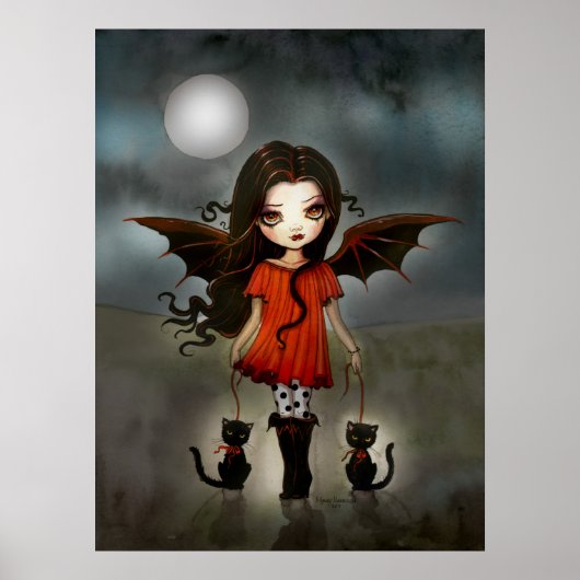 Halloween Niedliches Vampirposter Poster (Vorne)