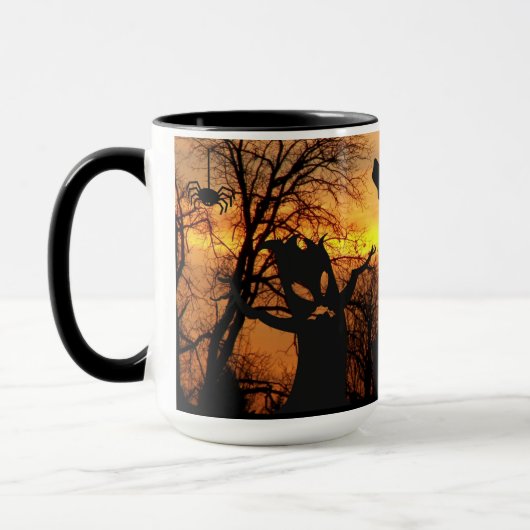 Halloween Night Beängstigend Ghosts and Bats Tasse (Links)