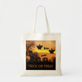 Halloween Night Beängstigend Ghosts and Bats Tragetasche (Vorne)