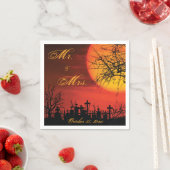 Halloween Night Black Wedpaper Napkins Serviette (Beispiel)