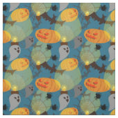 Halloween Night Blue Stoff (Muster)