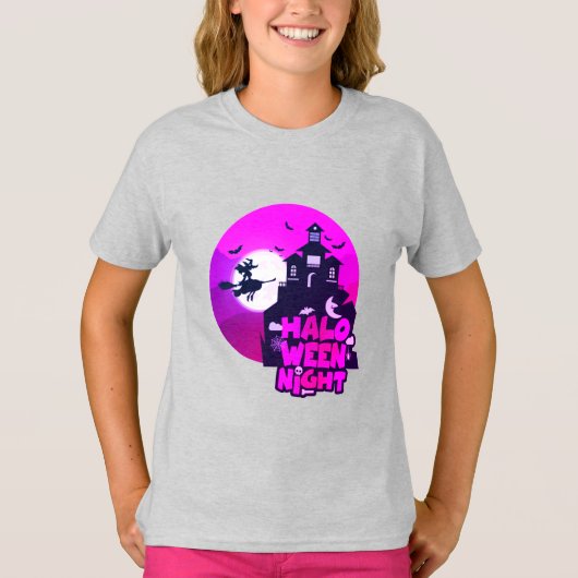 Halloween Night Costume für Girls T - Shirt (Vorderseite)
