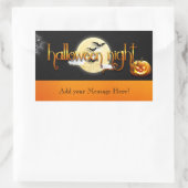 Halloween Night - CUSTOMIZE Rechteckiger Aufkleber (Tasche)