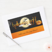 Halloween Night - CUSTOMIZE Rechteckiger Aufkleber (Umschlag)