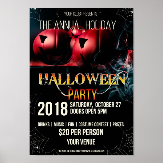 Halloween Night Flyer Poster (Vorne)