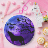 Halloween Night Fullmoon Paper Plate Pappteller (Party)