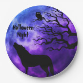 Halloween Night Fullmoon Paper Plate Pappteller (Vorderseite)