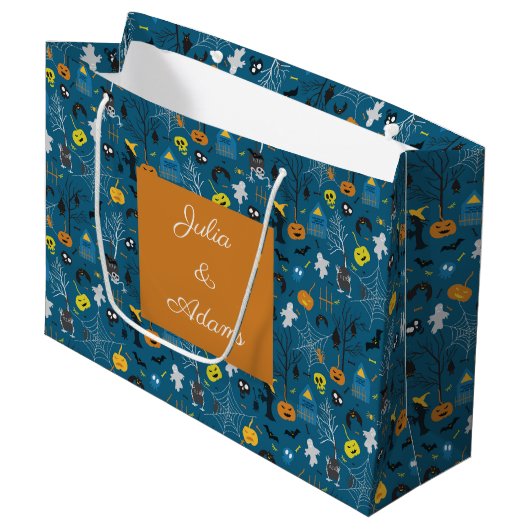 Halloween Night-Geschenktasche Große Geschenktüte (Vorderseite Schrägansicht)