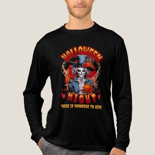 Halloween Night gibt es nirgendwo zu verbergen Tri-Blend Shirt (Vorderseite)