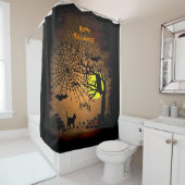 Halloween Night, glückliches Halloween! Duschvorhang (Beispiel)