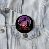 HALLOWEEN NIGHT GRAVEYARD WITCH BUTTON (Beispiel)