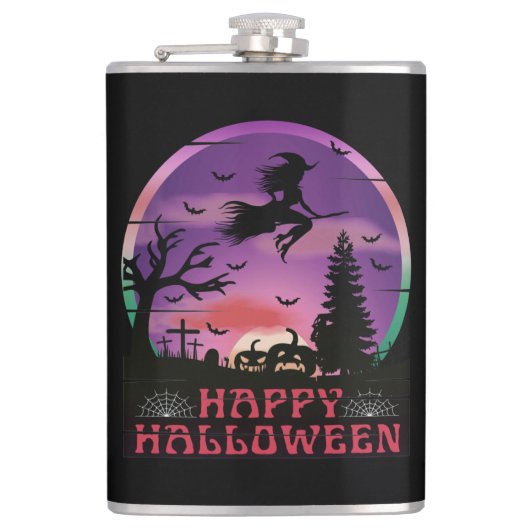 HALLOWEEN NIGHT GRAVEYARD WITCH FLACHMANN (Vorderseite)